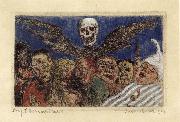 James Ensor The Deadly Sins Dominated by Death oil painting artist